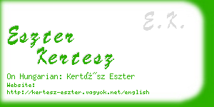 eszter kertesz business card